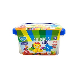 Zoo animals box ТМ Lovin Набір для ліплення з тістом - 1 - smarttoys.com.ua