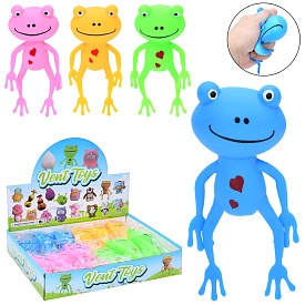 Іграшка MS 4031 антистрес, жабеня, борошно, 4 кольори, кул., 12шт. в диспл., 30-22-6,5 см. - 1 - smarttoys.com.ua