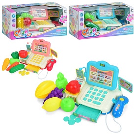 Касовий апарат 682-1A-1B сканер,рухлива деталь,продукти,2 види по 2 кольори,муз.,бат.,кор.,34-15-15с - 1 - smarttoys.com.ua