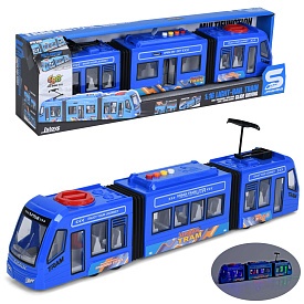 Трамвай JS164B інерц,1:16, звук,світ,відчиняються двері,бат.кор. 44,5-13-9см - 1 - smarttoys.com.ua