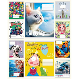 Зошит, 12 аркушів, клітинка, Тетрада - 1 - smarttoys.com.ua