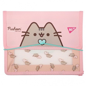 Папка для зошитів YES пласт. на резинці В5 "Pusheen" - 1 - smarttoys.com.ua
