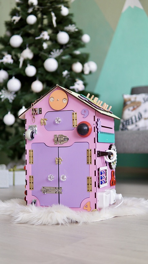 Бізібудинок  55х30х30 см рожевий - 13 - smarttoys.com.ua