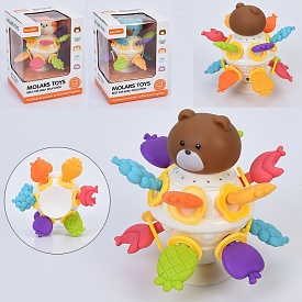 Гра YK7022A-B-C тварина,на присосці,текстурні деталі,рух. деталі,тріскачка,прорізувач, голова-пискав - 1 - smarttoys.com.ua