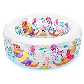 Басейн дитячий 58480 (3шт) 152-56см, надувне дно, 6+, 360л, зливний клапан, рем.запл - 1 - smarttoys.com.ua