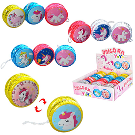 Йо-йо M 5808 єдиноріг, 12 шт. (12 видів) в диспл., світло, таб. (таб.), 20-18,8 см. - 1 - smarttoys.com.ua