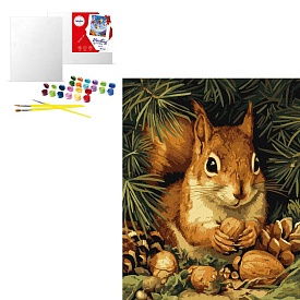 Набір для розпису по номерах "Білочка та горішки" 40х50см - 1 - smarttoys.com.ua
