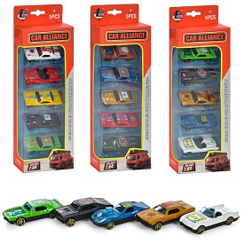 Набір машинок XG879-225 мет., 4 шт., 1:64, мікс видів, кор., 10,5-29-4 см. - 1 - smarttoys.com.ua