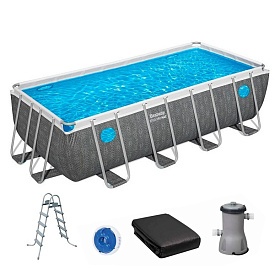 Басейн каркасний BW 561MB каркасний, 488-244-122см, фільтруючий насос, сходи, тент - 1 - smarttoys.com.ua