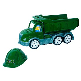 Іграшка дитяча "Самоскид Mati " вiйськовий з каскою, арт 003/8, Бамсик - 1 - smarttoys.com.ua