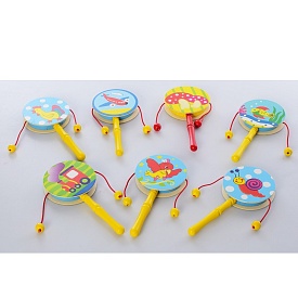 Дерев'яная іграшка Брязкальце MD 2845 мікс видів, кул., 15-7-1,5см. - 1 - smarttoys.com.ua