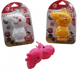 Нічник №687 пл. Свинка Пеппа 4кол з вкл. на аркуші (240)  - 1 - smarttoys.com.ua