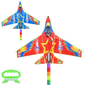 Повітряний змій MR 1158 ширина 127см., довжина 96см., хвіст 148см., літак, 2 кольори, кул.,8-106-2см - 1 - smarttoys.com.ua