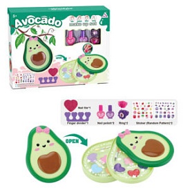 Косметика JYN-202  авокадо,2яруси,тіні,набір для манік.лак2шт,наліпки,пилка.розділ.каблучка2шт.кор. - 1 - smarttoys.com.ua