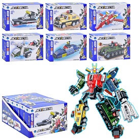 Конструктор BB069 військова техніка, від 91 дет., 6 в 1, 6 видів, 6шт.в диспл., 28-23-14 см. - 1 - smarttoys.com.ua