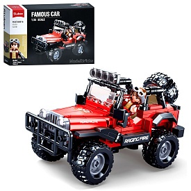 Конструктор SLUBAN M38-B0816 джип, 1:35, фігурка, 253дет., кор., 30-19-7 см. - 1 - smarttoys.com.ua