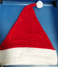 7067 шапка новорічна велюрова * 100 * 12 - 1 - smarttoys.com.ua