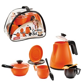Набір посуду “Cooking Set” (15 pcs) помаранчева кульок - 1 - smarttoys.com.ua