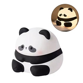 Нічник FG241105041L панда, сенсорний, акум., USB, силікон, кор., світло (кольорове), 11,5-10-11,5 см - 1 - smarttoys.com.ua