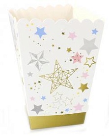 Коробочка картонна, для попкорну, святкова, Litlle Star - 1 - smarttoys.com.ua