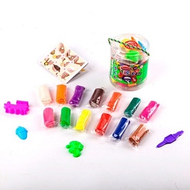 Набір креативної творчості "Тісто для ліпки "Master Do" туба 12 кольорів укр (12) - 1 - smarttoys.com.ua