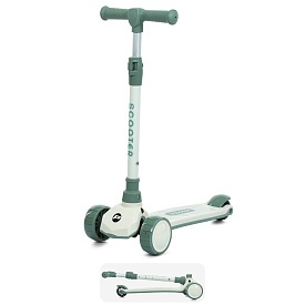 Самокат JR3-124-M Maxi-big,метал+пластик,3 колеса PU, 2пер108мм,задн 75мм,муз.,світло,кермо,підніжка - 1 - smarttoys.com.ua