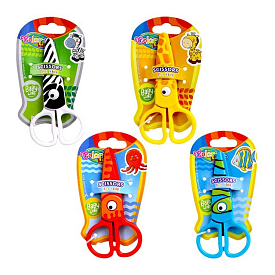 Ножиці дитячі пластикові 12,5см ZOO блістер COLORINO /12/ - 1 - smarttoys.com.ua