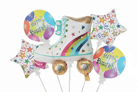 Набір кульок фольгованих "Ролик" 5шт. (Китай) (в індив. упаковці) - 1 - smarttoys.com.ua