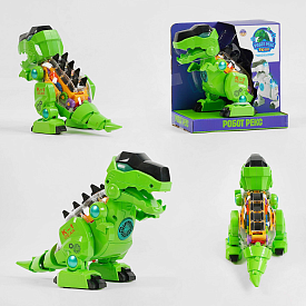 Динозавр музичний "Робот Рекс" 10419 (48) "TK Group", ОЗВУЧУВАННЯ УКРАЇНСЬКОЮ МОВОЮ, пісня, рухається, підсвічування, шестерні, рухомі елементи, в кор - 1 - smarttoys.com.ua