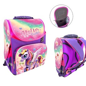 Ранець-короб ортопедичний, Єдиноріг 34*26*15см, Space, Д - 1 - smarttoys.com.ua