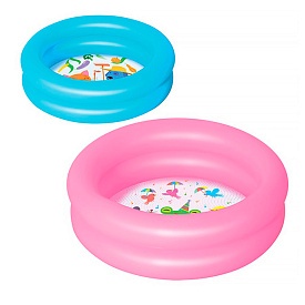 Басейн BW 51061 дитячий, 2 кільця, 21 л., ремкомплект, 2 види, від 2 років, 61-15 см. - 1 - smarttoys.com.ua