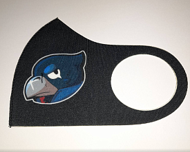 Маска Pitta Print S Brawl Stars Ворон Profile Black																						 - 1 - smarttoys.com.ua
