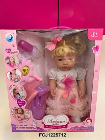 Лялька AKG-0045 п'є-пісяє, горщик-муз., брязкальце, соска, пляшечка, бат.(табл), кор.,32-38-17,5 см. - 1 - smarttoys.com.ua