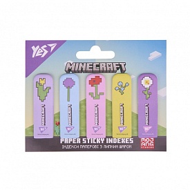 Індекси паперові Yes "Minecraft.Spring", 55*22мм, 100 шт (5x20) - 1 - smarttoys.com.ua