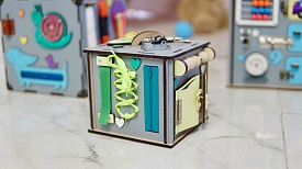 Бізікуб 15х15х15 см сірий - 2 - smarttoys.com.ua