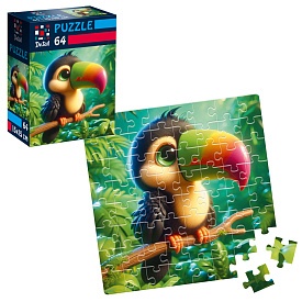 Пазли De.tail. Пташеня в джунглях. 64 деталі DT1234-17 (укр) - 1 - smarttoys.com.ua