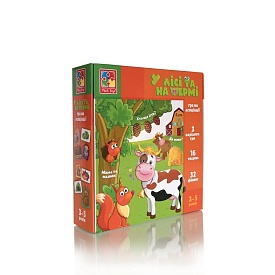 Міні-розвивашка ассоціації "У лісі та на фермі" VT1804-46(укр)  - 1 - smarttoys.com.ua