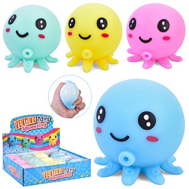 Іграшка MS 3951 восьминіг, антистрес, борошно, 4 види, 12 шт. в диспл., кул., 29-8-22 см. - 1 - smarttoys.com.ua