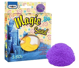 Magic sand бузкового кольору, з формочкою 0,150 кг, у кор-ці 14см-11см-3,2см - 1 - smarttoys.com.ua
