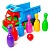 Машина "Алексбамс" + кеглі малі 6шт (36*24*17см) 084 Бамсік - 1 - smarttoys.com.ua