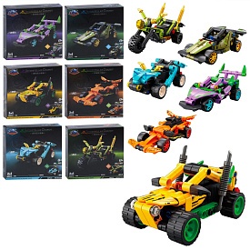 Конструктор KY1133-34-35-36-37-38 машина, 2в1, інерц, від 96дет, 6 видів, в кор-ці, 19-19-6см - 1 - smarttoys.com.ua