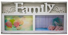 Рамка №Q1702 для фото пл. прямокут. 2фото біл. кол. (72)  - 1 - smarttoys.com.ua