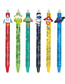 Ручка пиши-стирай 0,5 синя SPACE LIFE дисплей 36шт COLORINO /36/ - 1 - smarttoys.com.ua