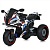 Мотоцикл M 6143EL-1 2 мотори 25W, 1акум. 12V7AH, MP3, TF, USB, EVA, муз., світло, шкіра, білий. - 1 - smarttoys.com.ua
