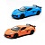 Автомодель - CHEVROLET CORVETTE Z06 2023 (помаранчевий, світло-блакитний) - 1 - smarttoys.com.ua
