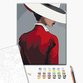 Картина за номерами: Таємниця червоного 40х50 - 1 - smarttoys.com.ua