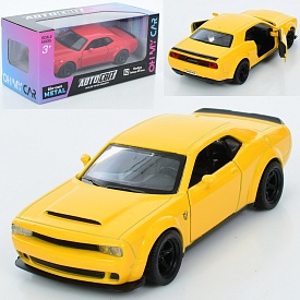 Машина AS-3109 АвтоСвіт,Dodge Challenger SRT 2018,мет.,інерц.,відч.двері,гум.колеса,2кольори,кор.,15 - 1 - smarttoys.com.ua
