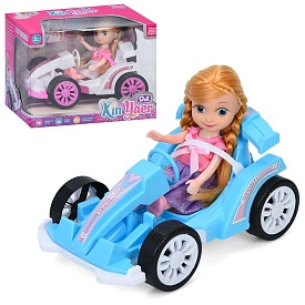 Лялька 925-247-48 15,5см, машина 20см, 2 кольори, в кор-ці, 22-16,5-14,5см - 1 - smarttoys.com.ua