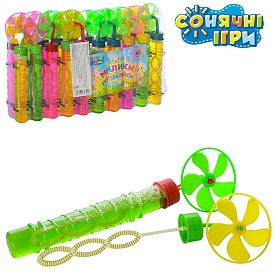 Мильні бульбашки 113B вітрячок, 20 шт. (мікс кольорів) в диспл., 25-16-4,5 см. - 1 - smarttoys.com.ua