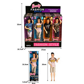 Лялька ST988-25 шарнірна, хлопчик, кор., 12 шт. (4 види) в диспл., 37-32-16,5 см. - 1 - smarttoys.com.ua